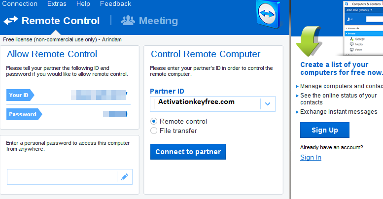 how to get teamviewer 9 license free
